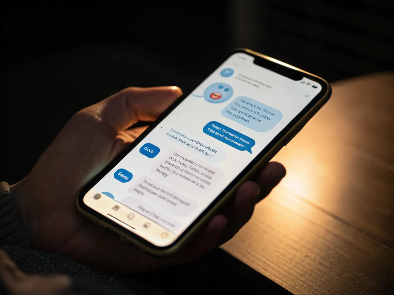 An illustration of a chatbot interacting with a customer via a messaging interface, representing AI Agents and Customer Service Chatbots.