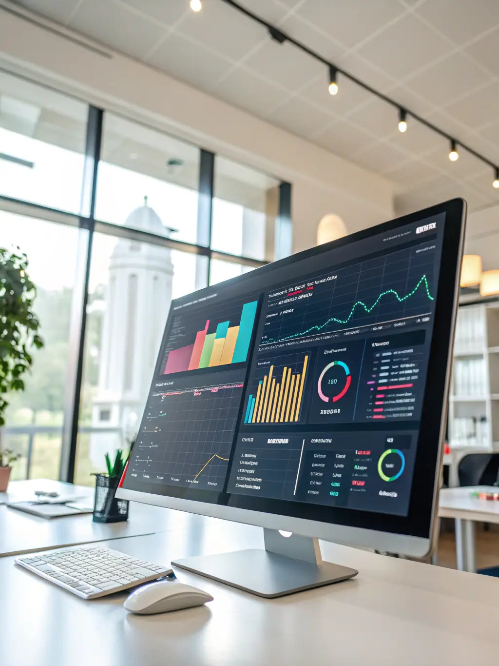 An image showing a digital dashboard with automated workflows and analytics, representing Starlight Technologies' Business Process Automation service.